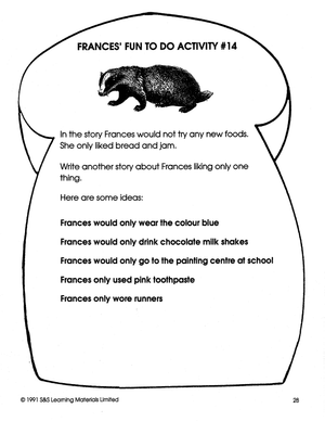 Frances: 6 Lit Link/Novel Study Bundle! Grades 1-3