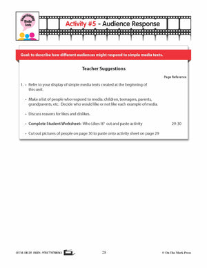 Audience Response Lesson Plan  - Aligned to Common Core - Gr K-1
