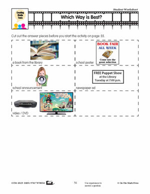 Appropriate Forms of Media Text Lesson Plan  - Aligned to Common Core Gr K-1