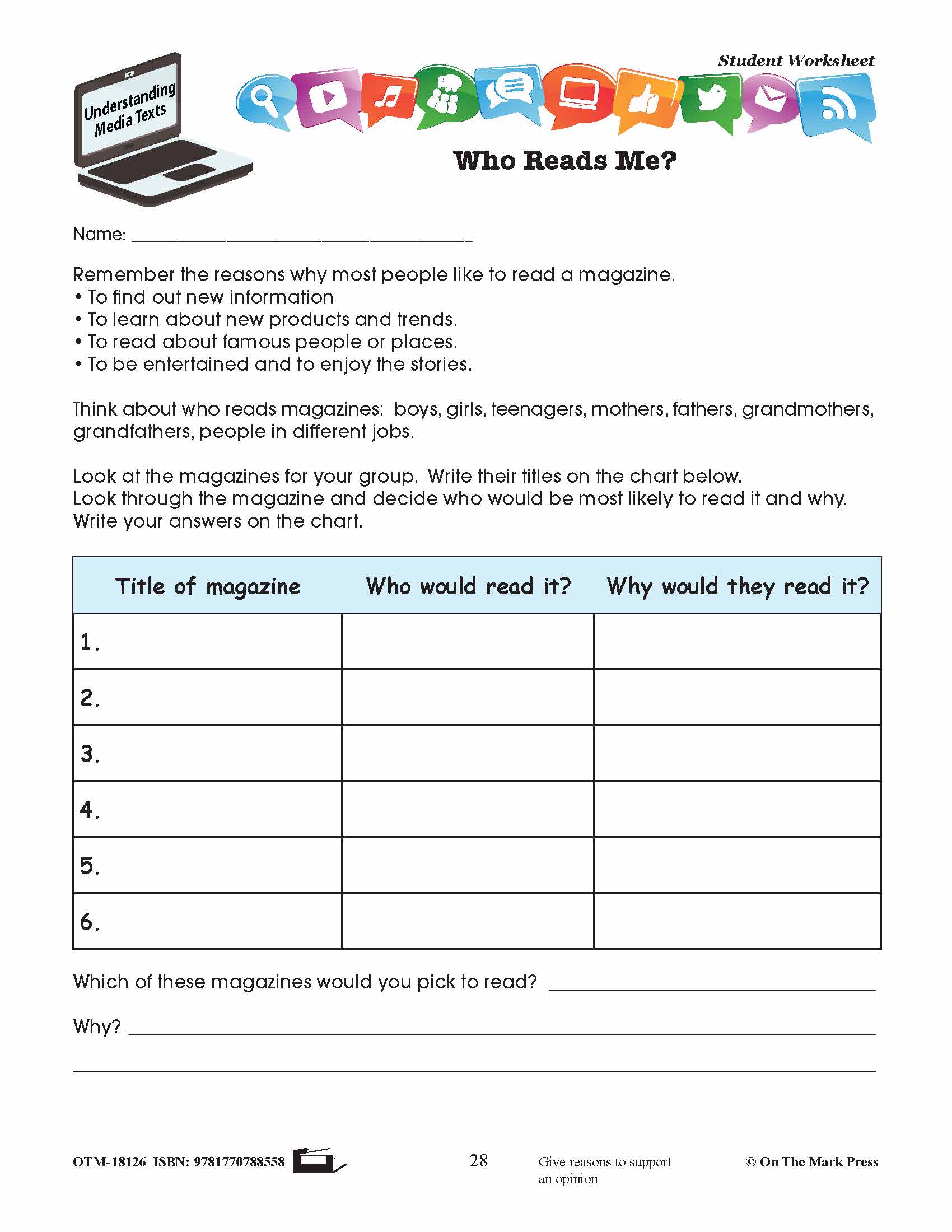 Audience Response Lesson Plan Grades 2-3 - Aligned to Common Core
