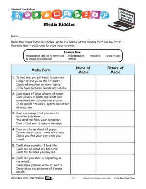 Elements of Media Form Lesson Plan Grades 2-3 - Aligned to Common Core