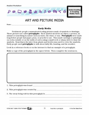 Art & Picture Media Lesson Plan Grades 4-6 - Aligned to Common Core