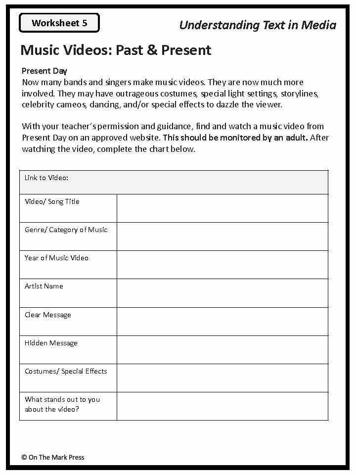 Music Media Gr. 4-6  Aligned To Common Core