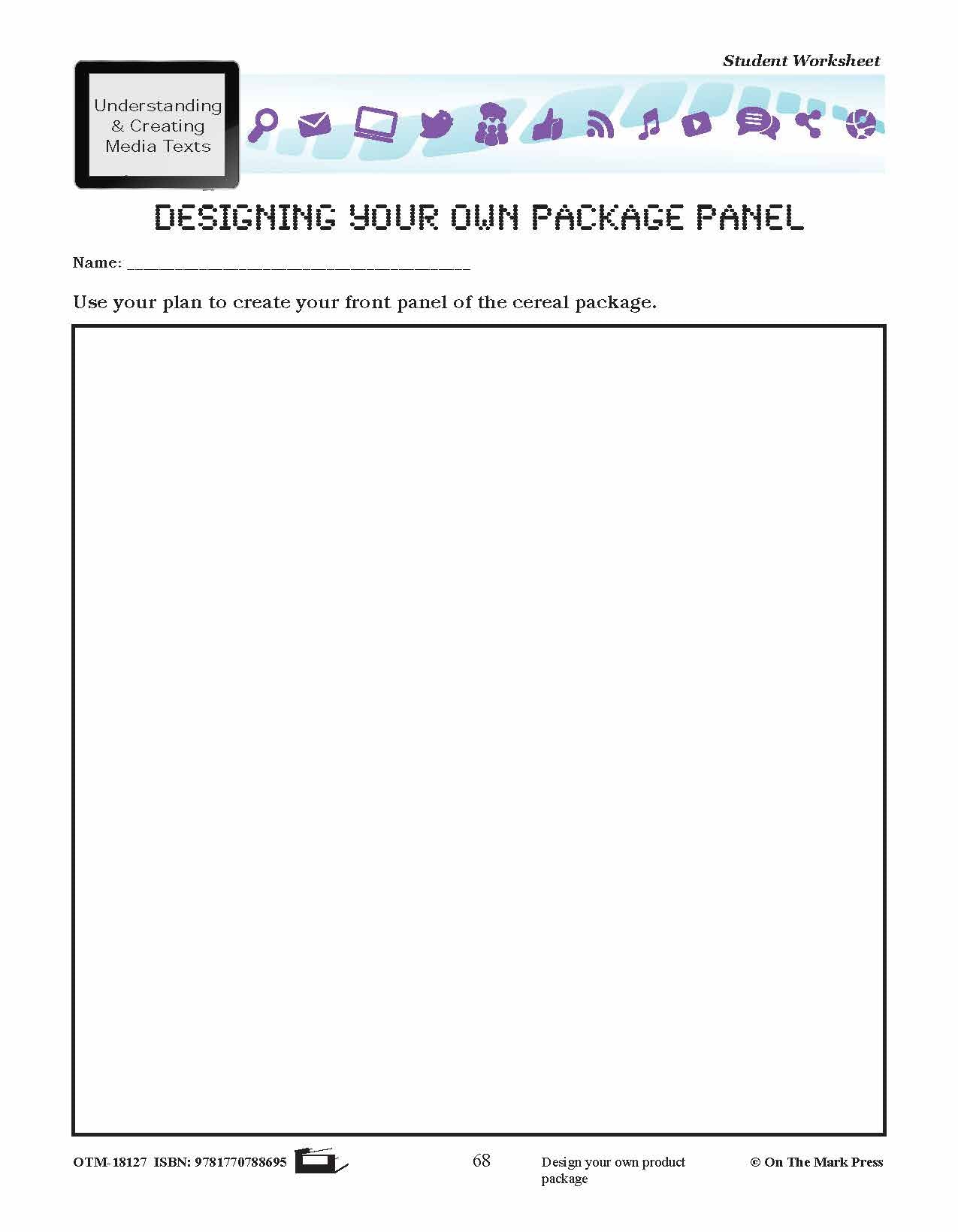 Features of Packaging Lesson Plan Grades 4-6 - Aligned to Common Core