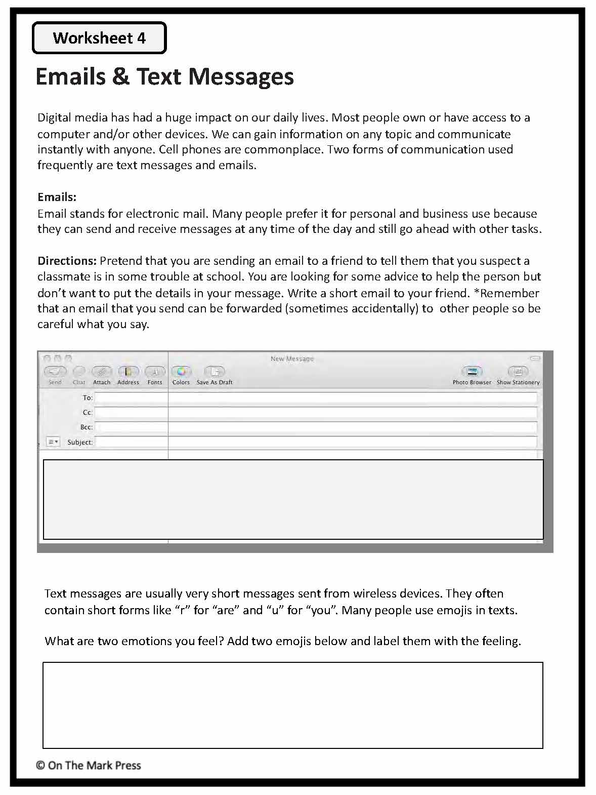 Digital Media Activities and Worksheets Gr. 4-6  Aligned To Common Core