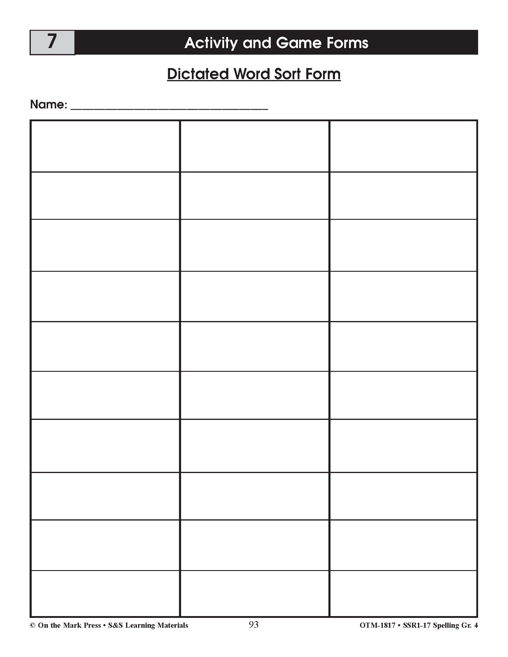 Spelling Grade 4 Program & Blacklines Bundle! * 36 Weeks of Content! A FULL YEAR!