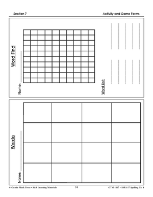 Spelling Grade 4 Program & Blacklines Bundle! * 36 Weeks of Content! A FULL YEAR!