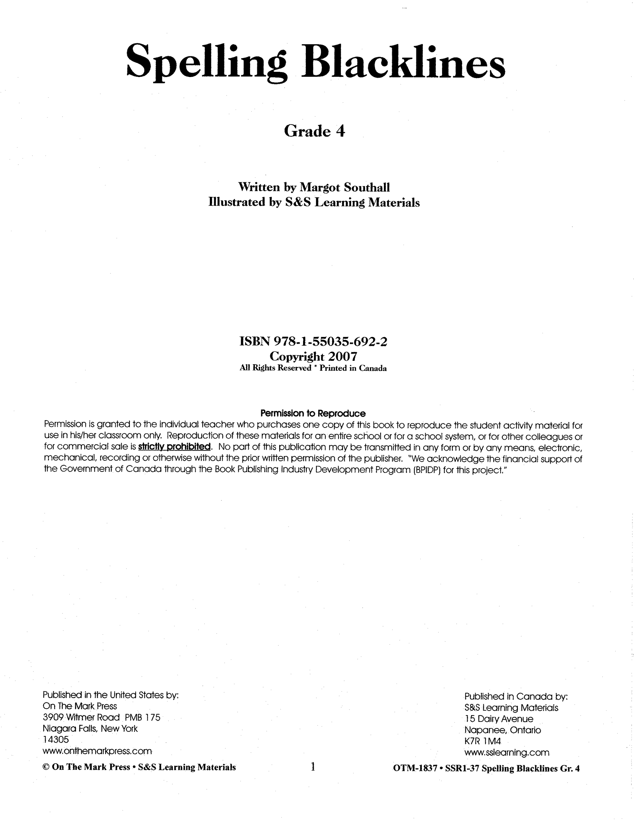 Spelling Grade 4 Program & Blacklines Bundle! * 36 Weeks of Content! A FULL YEAR!