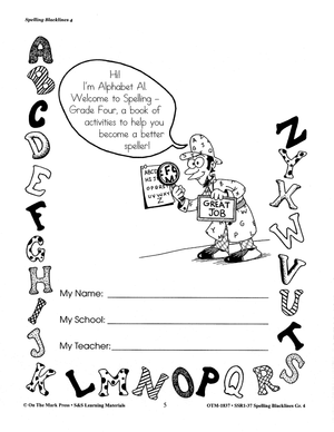 Spelling Grade 4 Program & Blacklines Bundle! * 36 Weeks of Content! A FULL YEAR!