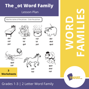 The _ot Word Family Worksheets Grades 1-3