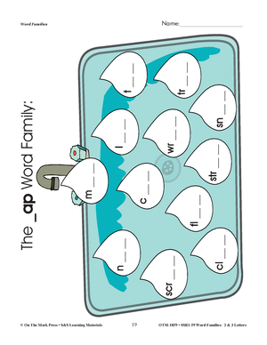 2 Letter Word Families Bundle! Grades 1-3