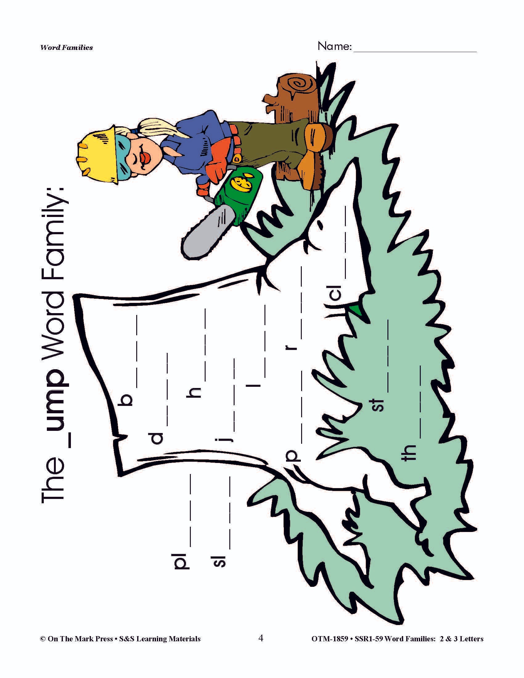 The _ump Word Family Grades 1-3