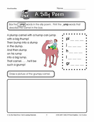 The _ump Word Family Grades 1-3