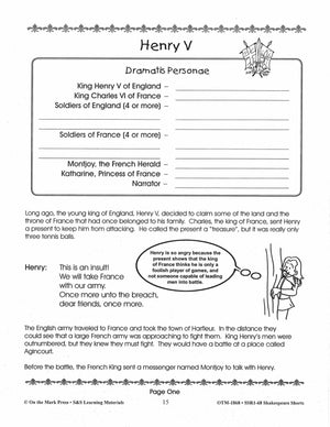 Henry V Readers' Theater Gr. 2-4