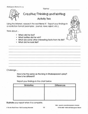 Henry V Readers' Theater Gr. 2-4