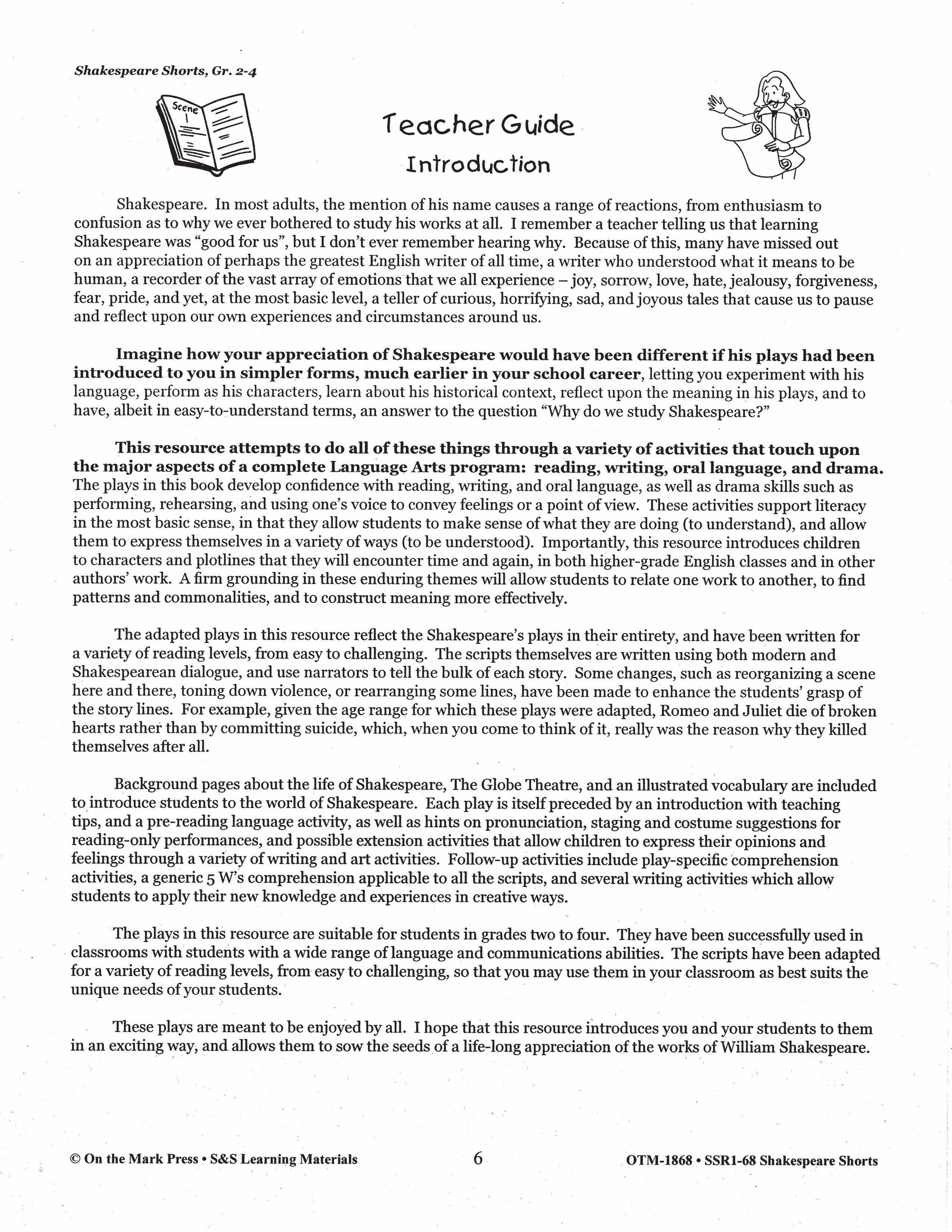 Macbeth Readers' Theater Script Grades 2-4