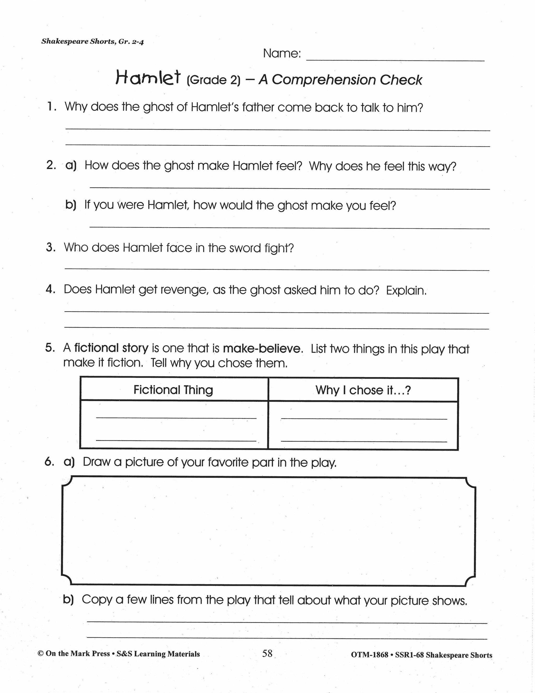 Hamlet Readers' Theater Grade 2