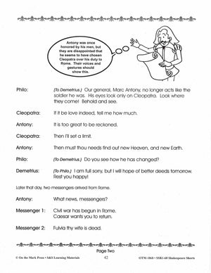 Antony and Cleopatra Readers' Theater Gr. 2-4