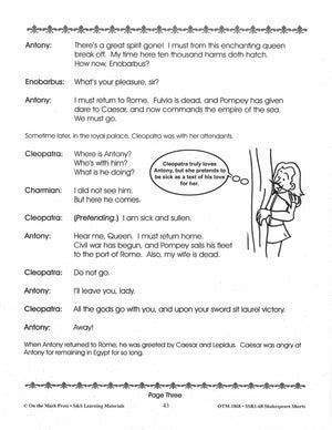 Antony and Cleopatra Readers' Theater Gr. 2-4