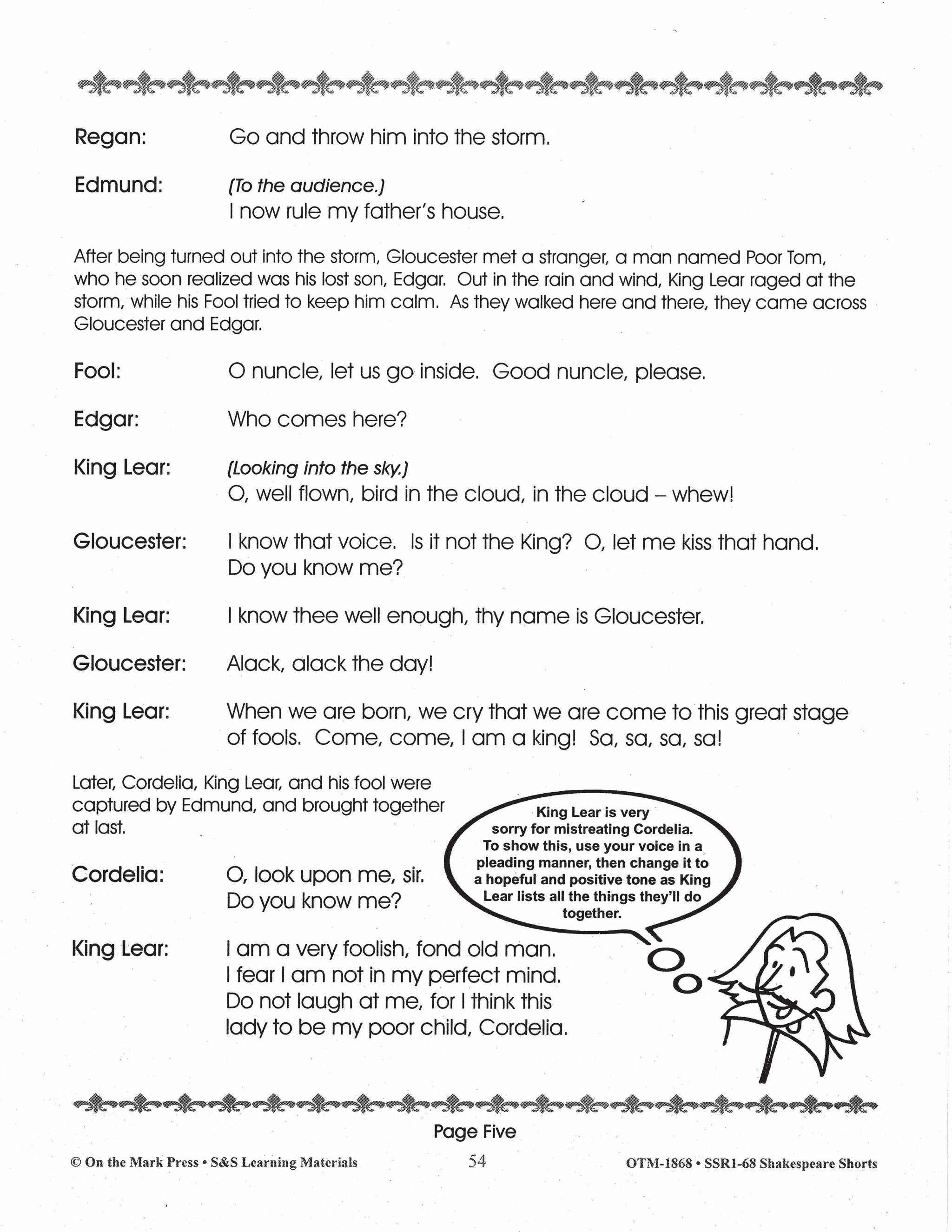 King Lear Readers' Theater Gr. 2-4