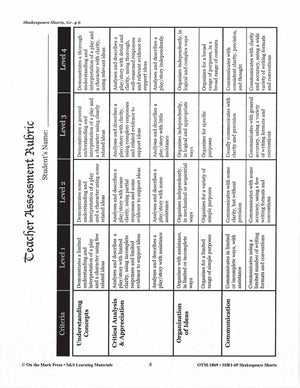Richard III - Shakespeare Play - A Readers' Theater Script & Activities Gr. 4-6