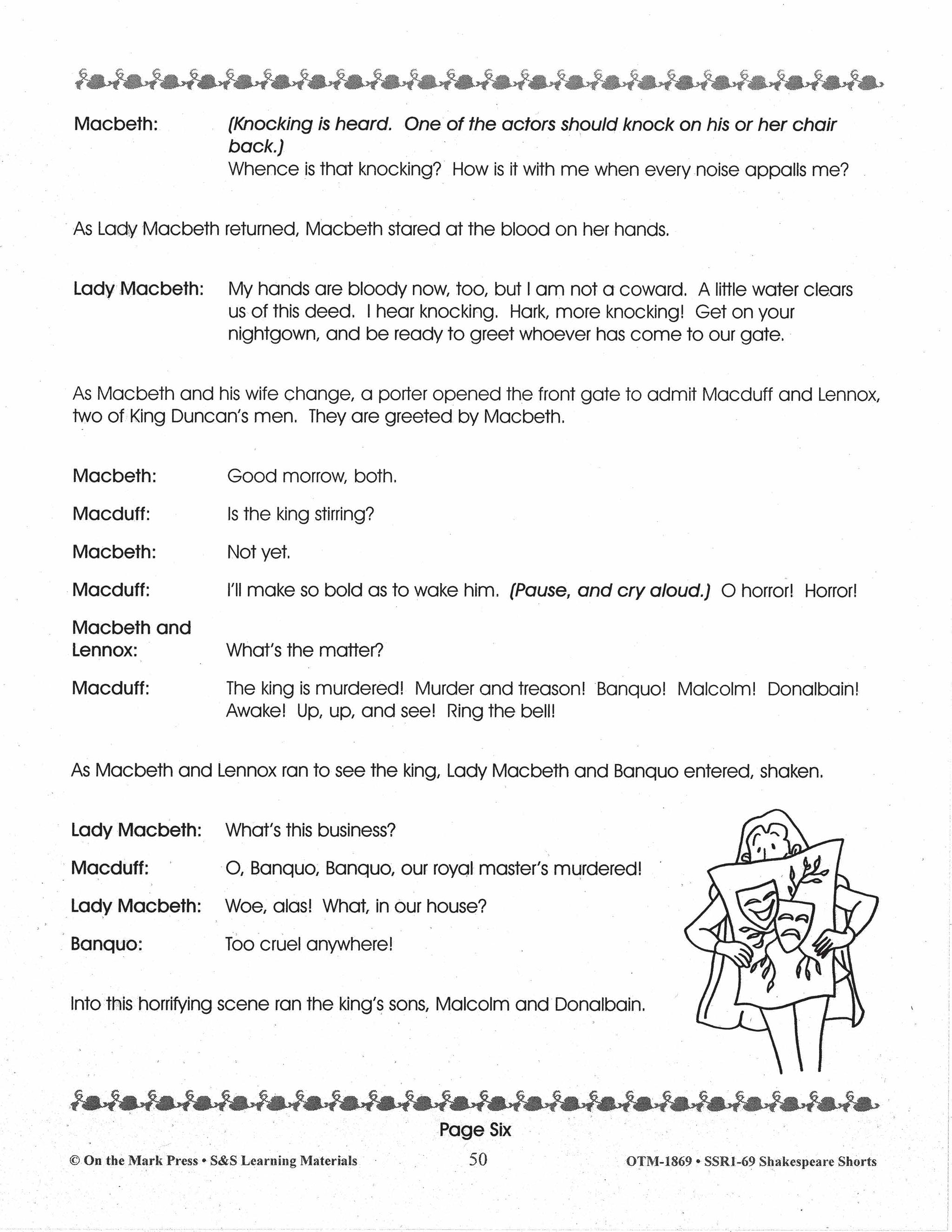 Macbeth - Shakespeare Play - A Readers' Theater Script & Activities Gr. 4-6
