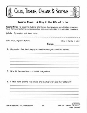 A Day in the Life of a Uni Lesson Grades 7-8