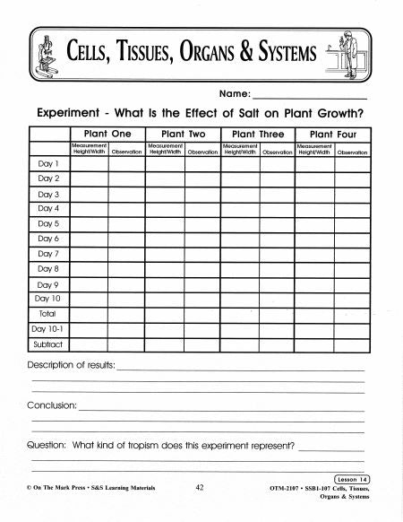 Pass the Salt Please Experiment Grades 7-8