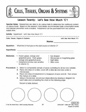 Let's See How Much Vitamin "C" Experiment Grades 7-8