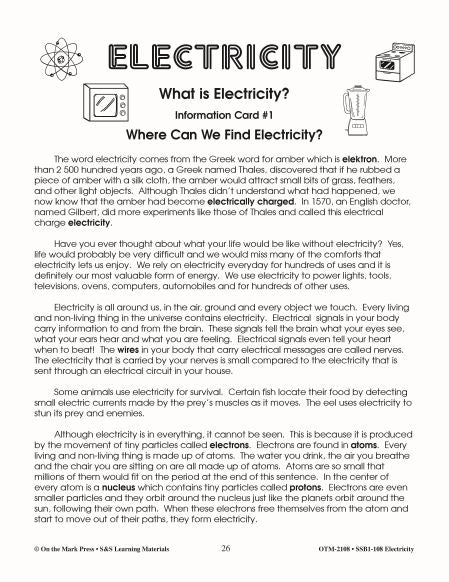 Where Can We Find Electricity? Lesson Plan Grades 4-6