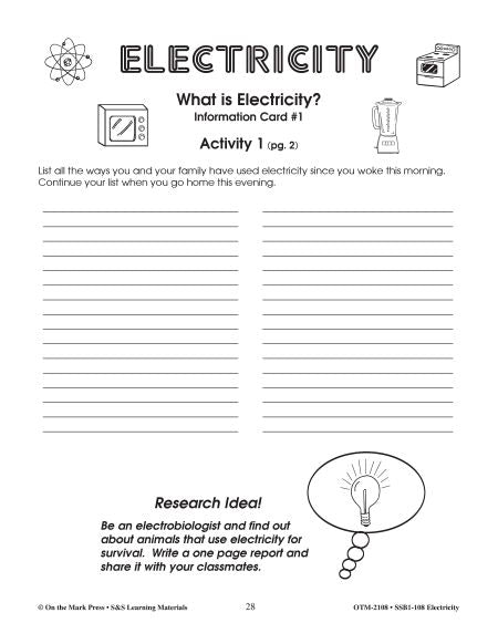 Where Can We Find Electricity? Lesson Plan Grades 4-6