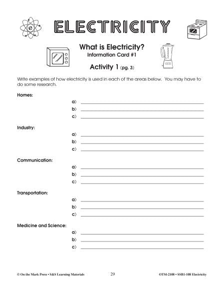 Where Can We Find Electricity? Lesson Plan Grades 4-6