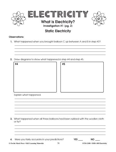 Static Electricity Lesson Plan Grades 4-6