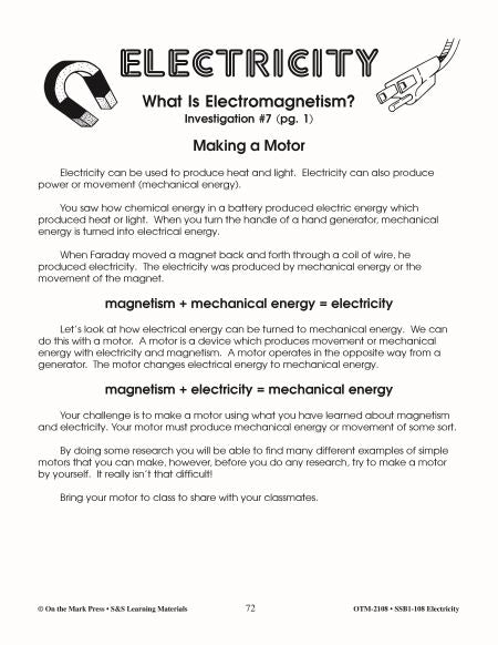 Making a Motor Lesson & Activity Grades 4-6