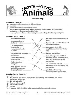 Different Kinds of Animals Lesson Grades 2-3