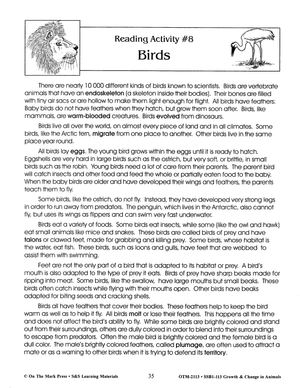 Birds Lesson Grades 2-3