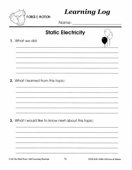 Static Electricity Experiments Grades 1-3