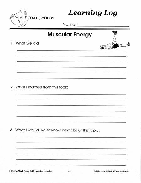 Muscular Force Activity Grades 1-3