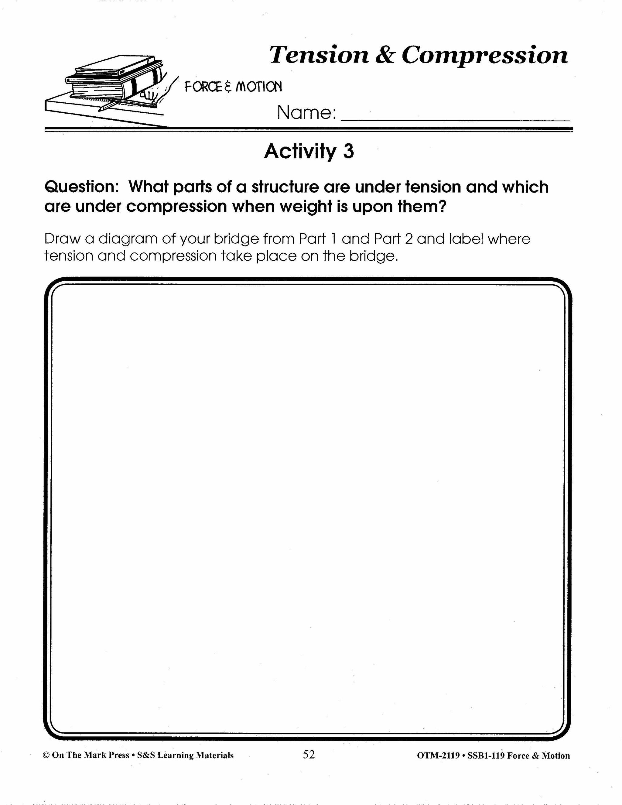 Tension & Compression Activity Grades 4-6 Lesson Plan