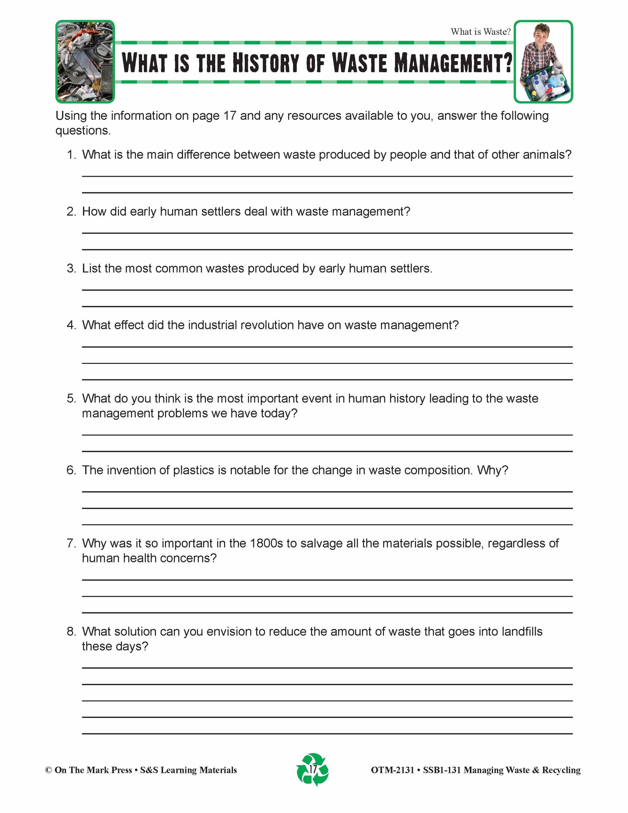 What is the History of Waste Management? Lesson Gr. 5-8