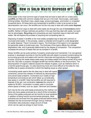 How is Solid Waste Disposed of? Lesson Gr. 5-8