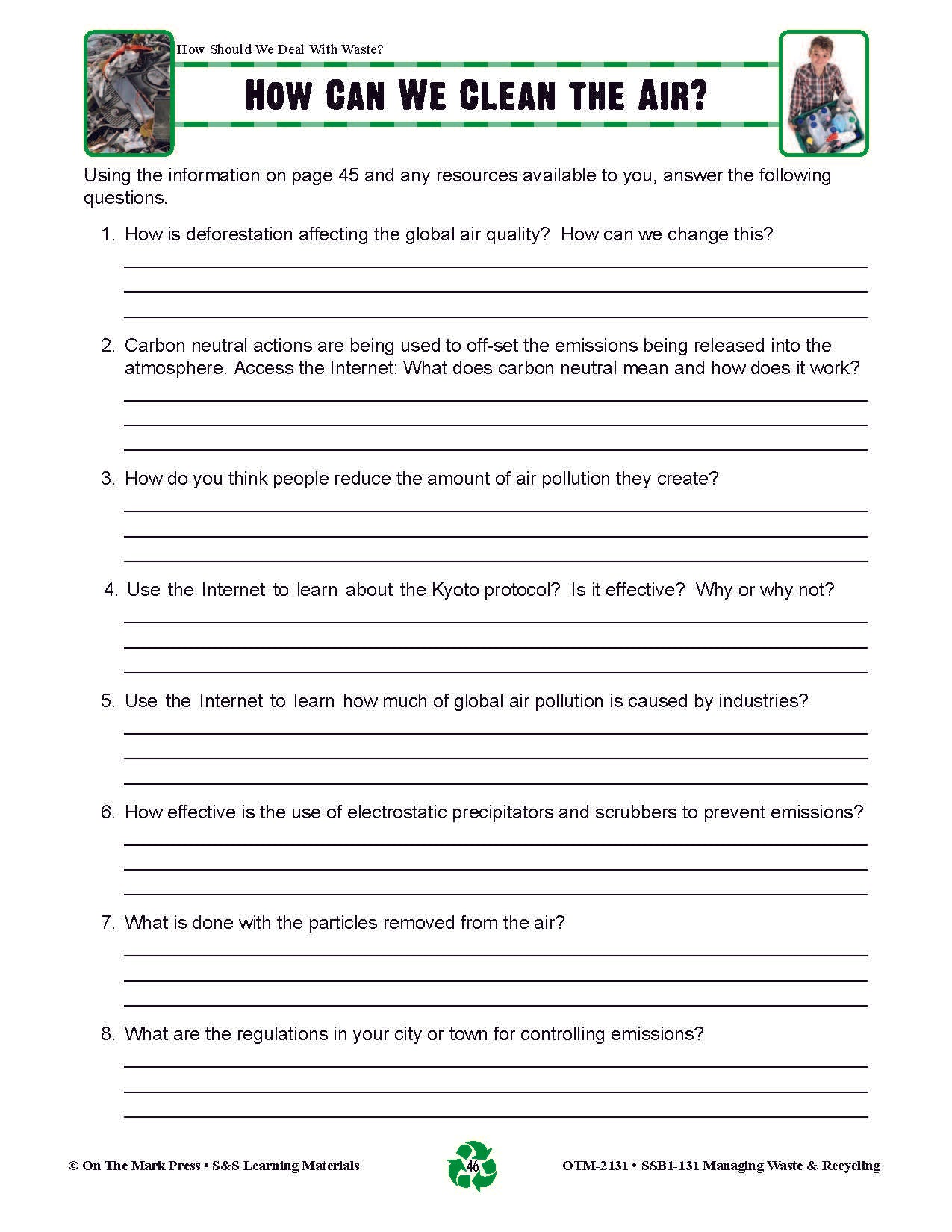 How Can We Clean the Air? Lesson Gr. 5-8