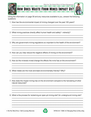 How Does Waste from Mines Impact Us? Lesson Grades 5-8