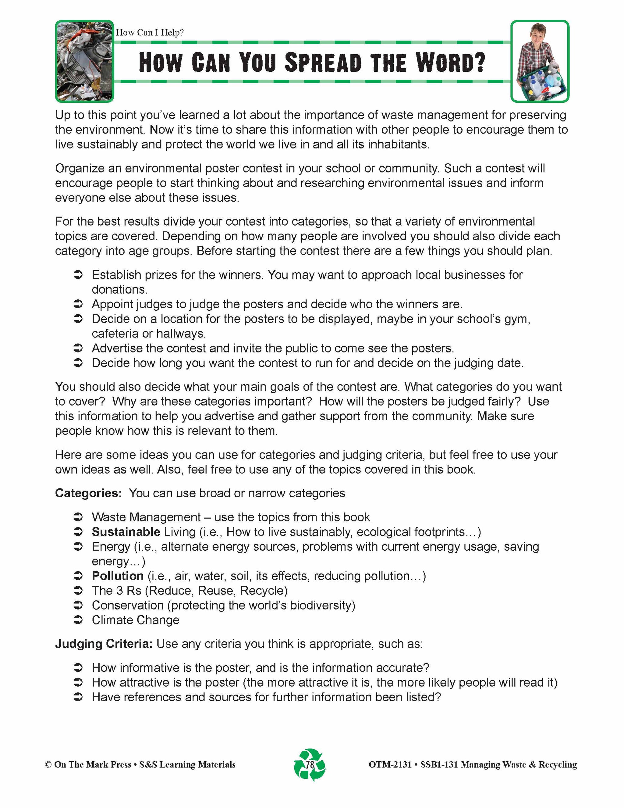 How Can You Spread the Word? Lesson Grades 5-8