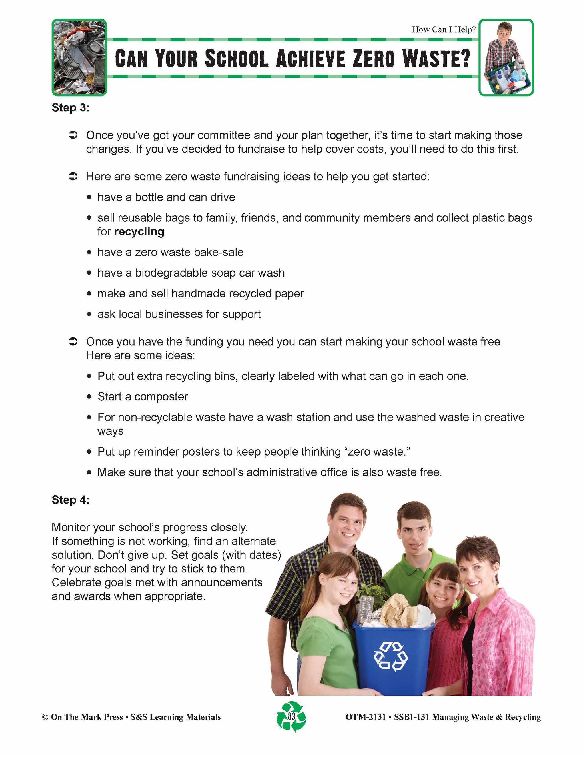 Can Your School Achieve Zero Waste? Lesson Grades 5-8