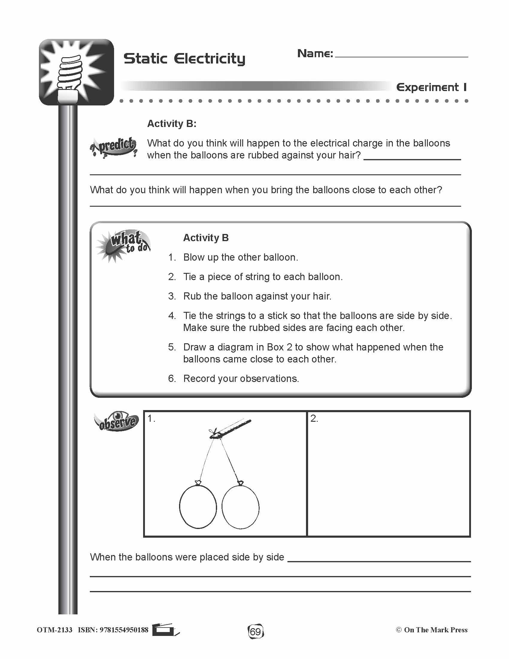 Static Electricity Lesson Plan Grades 4-6
