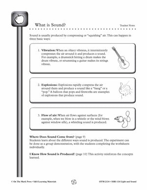What is Sound? Lesson & Experiment Gr. 4-6