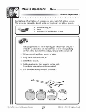 Pitch and Intensity Lesson & Experiment Gr. 4-6