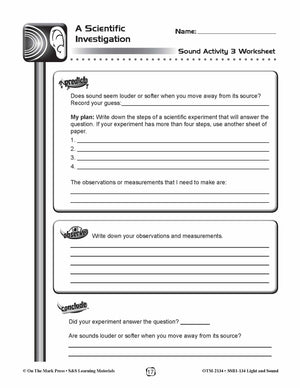 Pitch and Intensity Lesson & Experiment Gr. 4-6