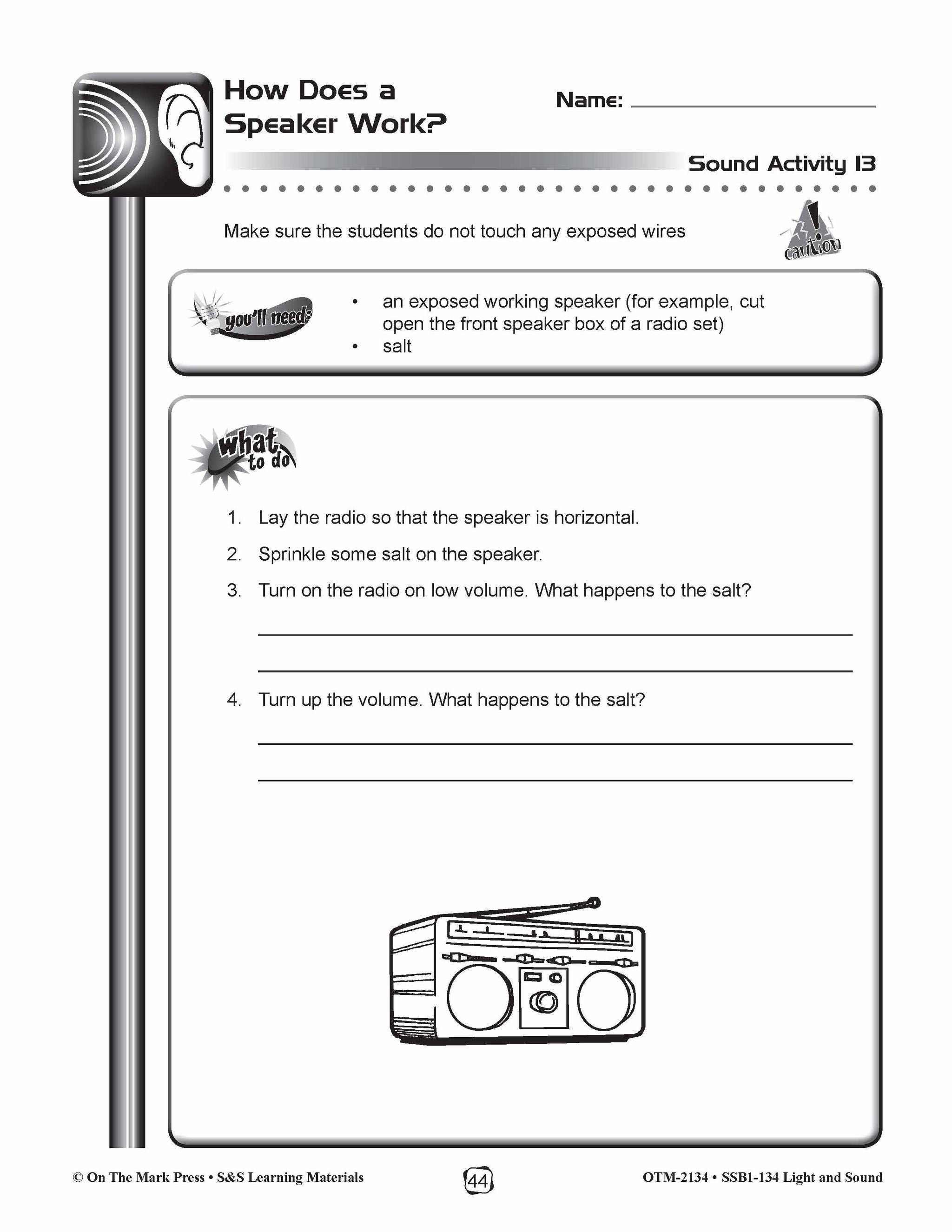 Sound Machines Lesson & Experiment Gr. 4-6